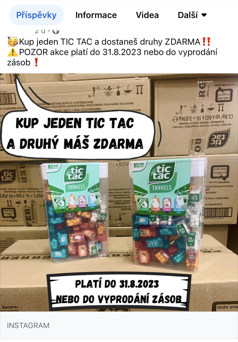 Tic Tac 1+1 Zdarma!!