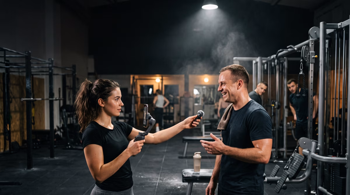 Hledáme tvář pro fitness content: pojď točit s lidmi ve fitku 🎥💪