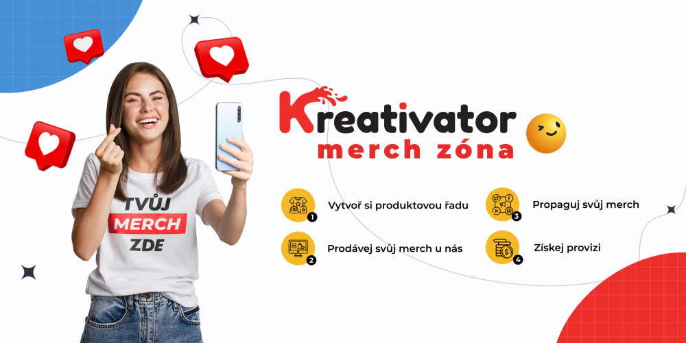 Neváhej a vytvoř si svou Merch zónu! 🤩