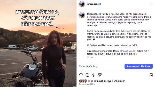 Tereza Vlčková, portfolio cestování influencer