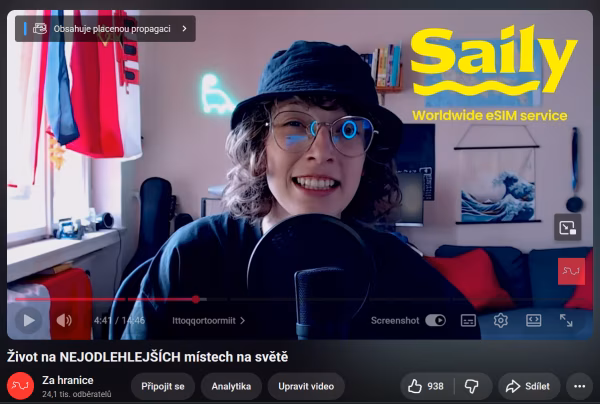 Lucie Šuhajová, portfolio cestování influencer