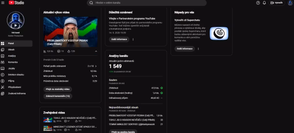 Xanter Production, portfolio tvůrce videí influencer