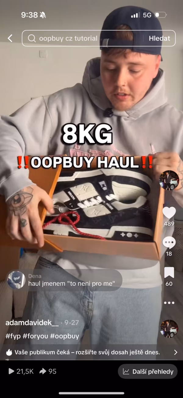 Adam Davídek, portfolio výlety influencer